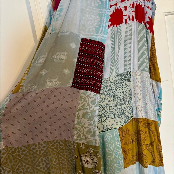 Blue Sky Patchwork Overalls - Picture 3 of 8